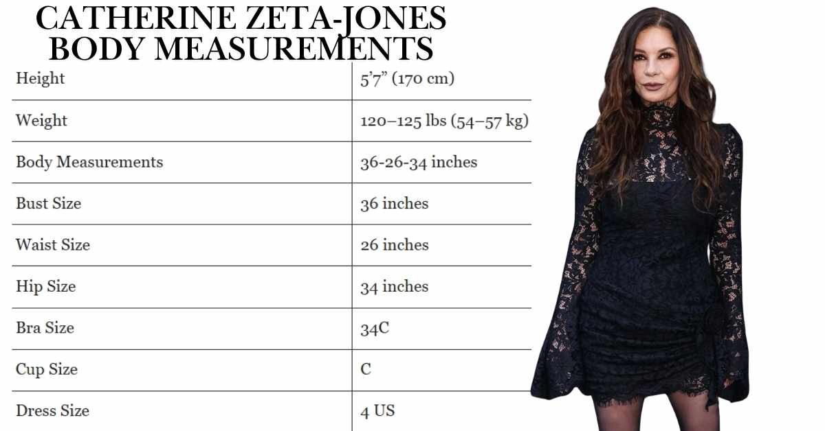 Catherine Zeta-Jones Body Measurements