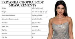 Priyanka Chopra Body Measurements