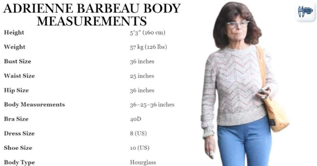 Adrienne Barbeau Body Measurements