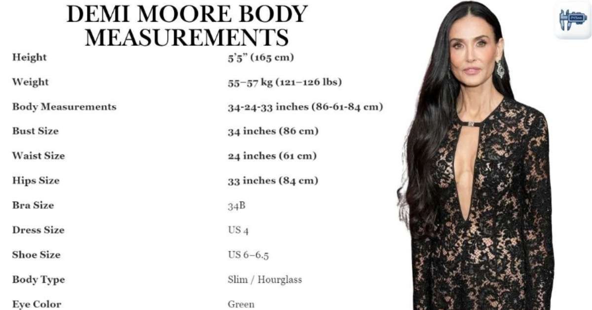 Demi Moore Body Measurements