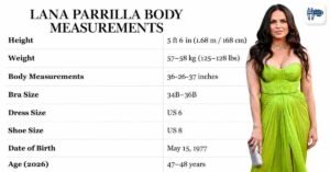 Lana Parrilla Body Measurements