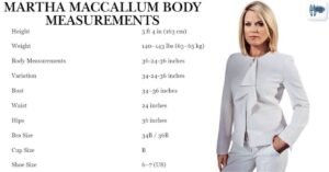 Martha MacCallum Body Measurements