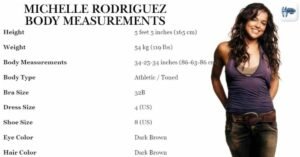 Michelle Rodriguez Body Measurements