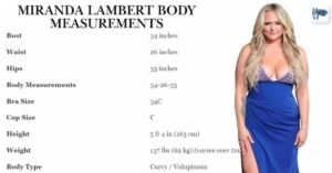 Miranda Lambert Body Measurements