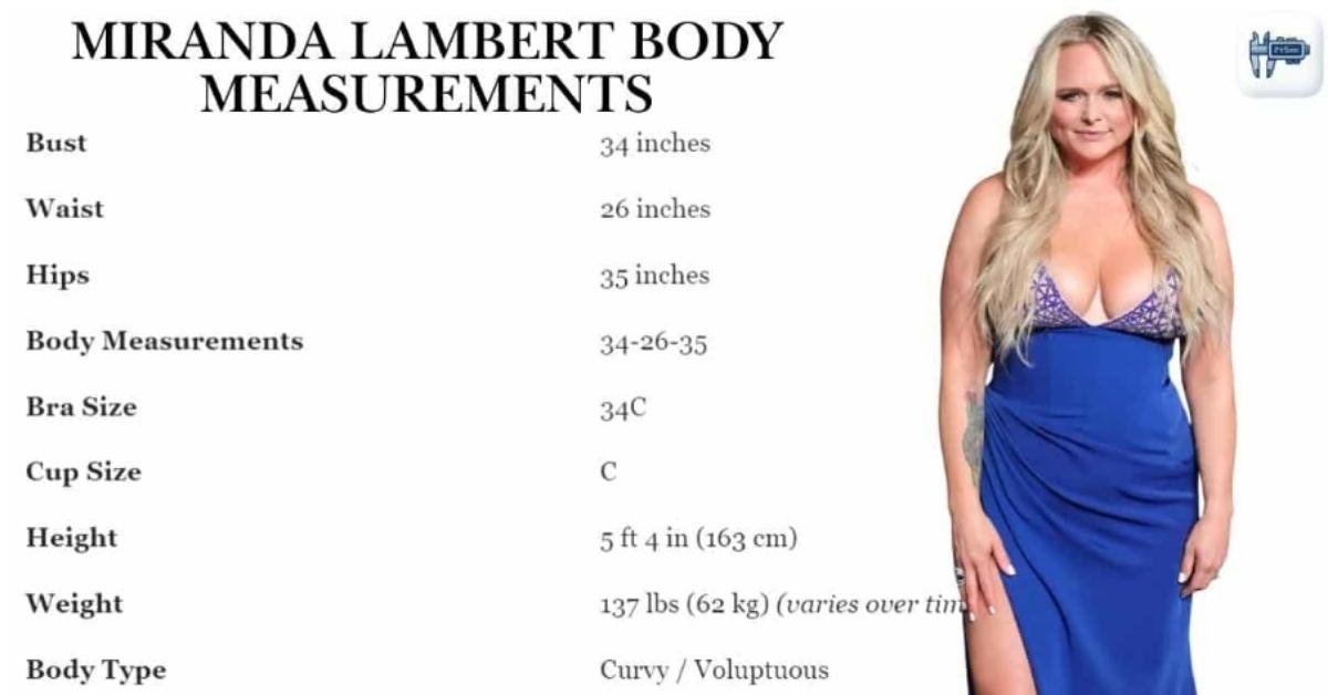 Miranda Lambert Body Measurements