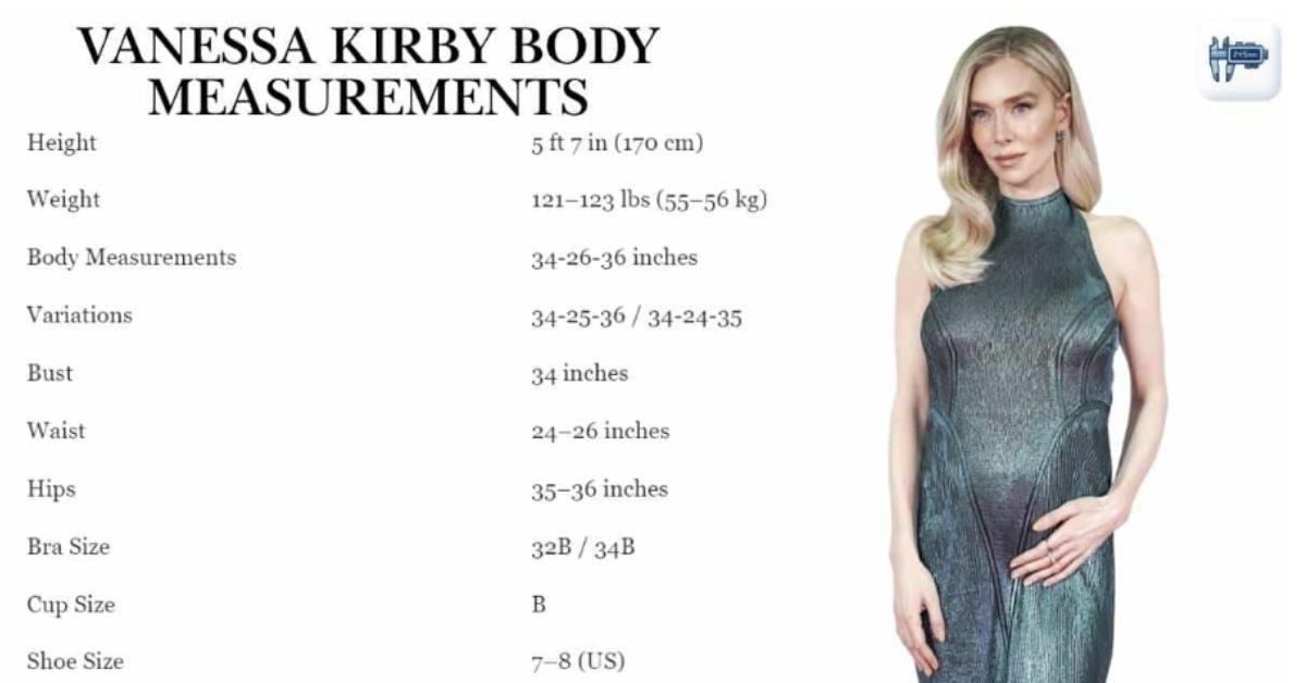 Vanessa Kirby Body Measurements